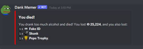 what does alcohol do in dank memer|Alcohol : r/dankmemer .